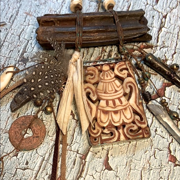 OOAK Gypsy Bohemian Necklace featured in Belle Armore Jewelry